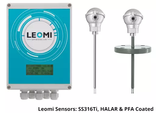 insertion thermal mass flow meter leomi.