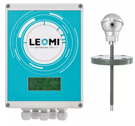 Leomi 586 halar insertion thermal mass flow meter in india