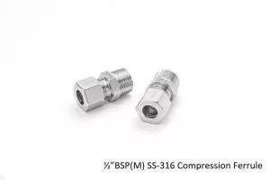½”BSPM-SS-316-Compression-Ferrule gas flow meter
