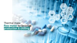 thermal mass flowmeter for beverages production & chilling
