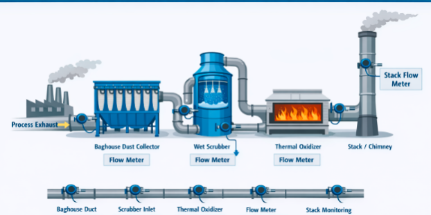 Gas flow measurement