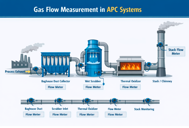 Gas flow measurement