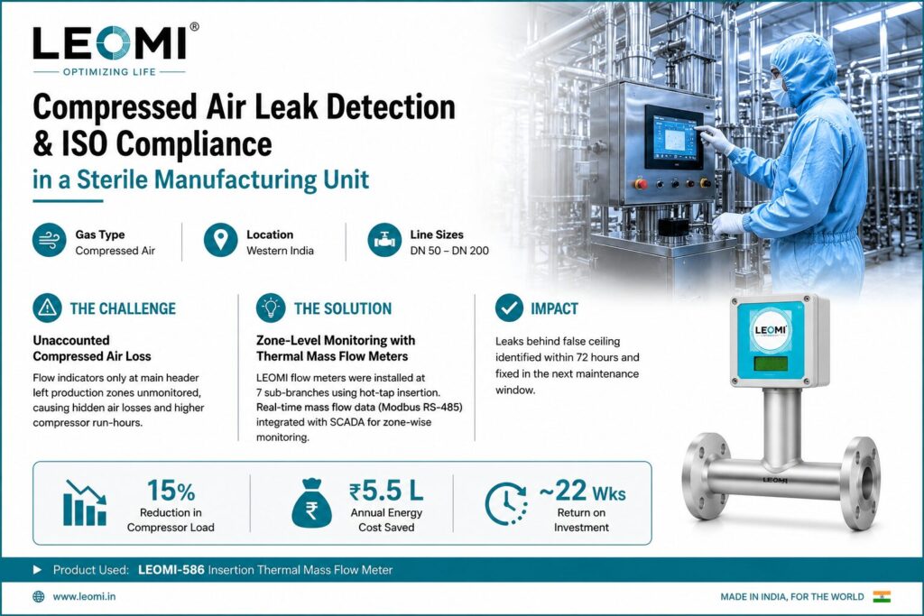 Compressed air leak detection