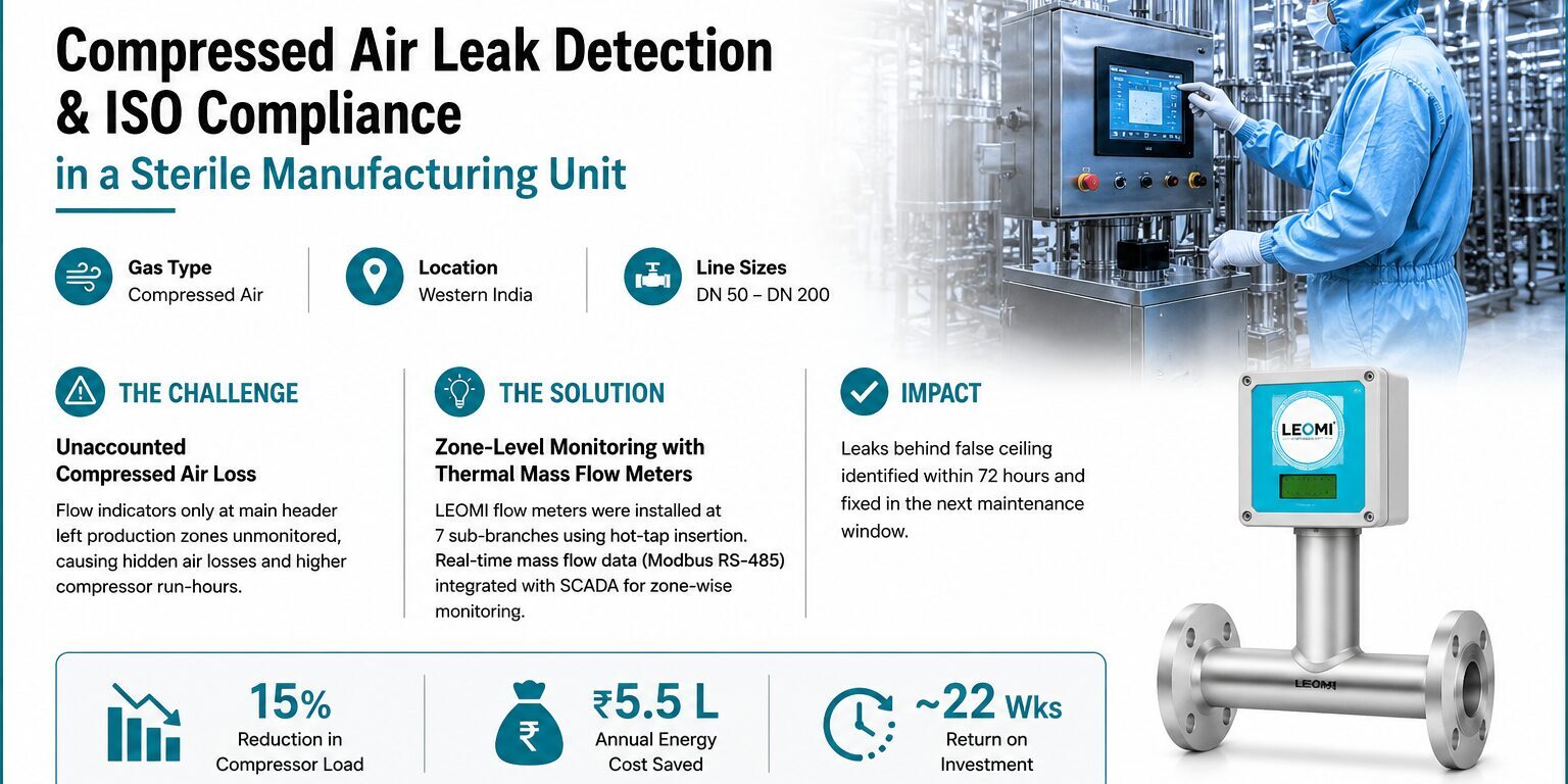 Compressed air leak detection