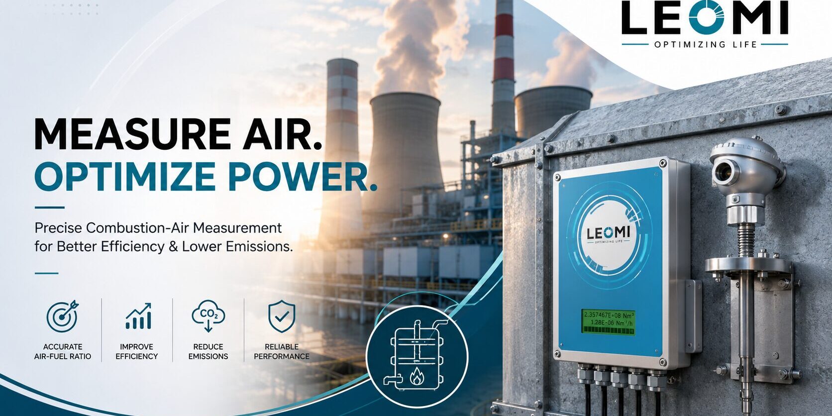 blog power plant Thermal Mass flow Meter