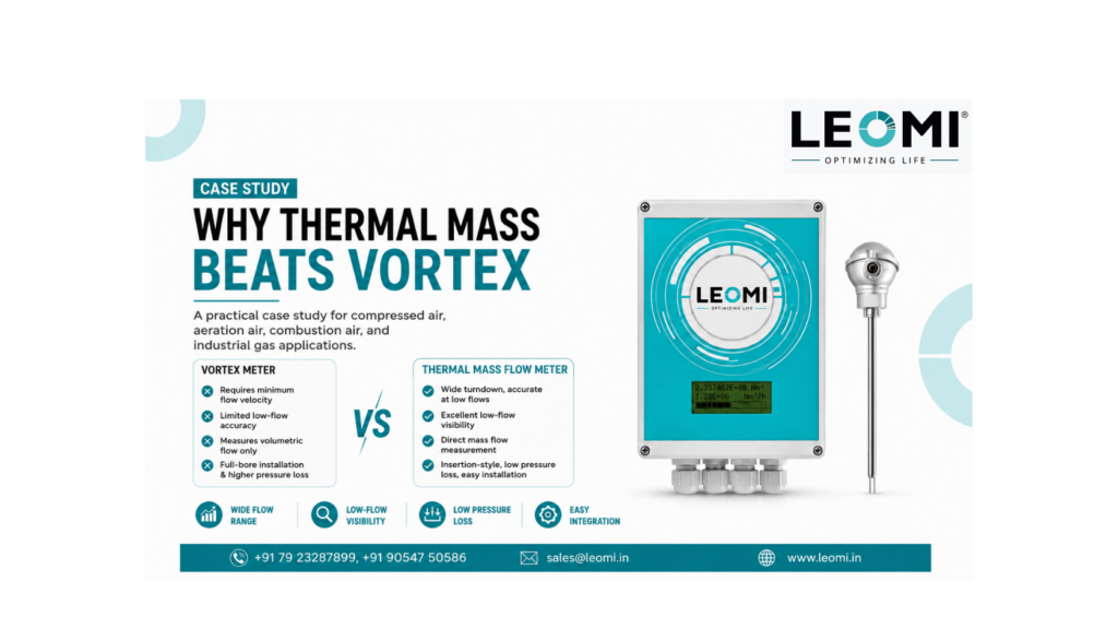 Insertion Thermal Mass Flow Meter