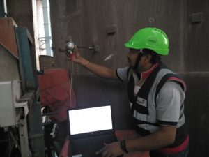 fitting thermal mass flowmeter in cement plant